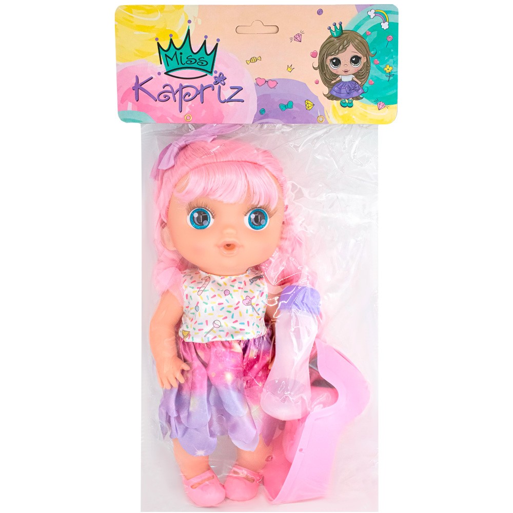 Кукла Miss Kapriz MK2325LK-D 30 см. с аксесс. в пак.