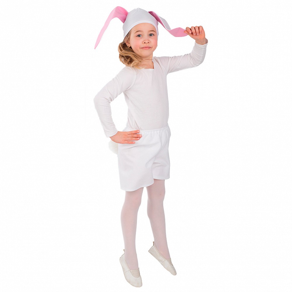 Карнавальный костюм Белый зайчик В3814