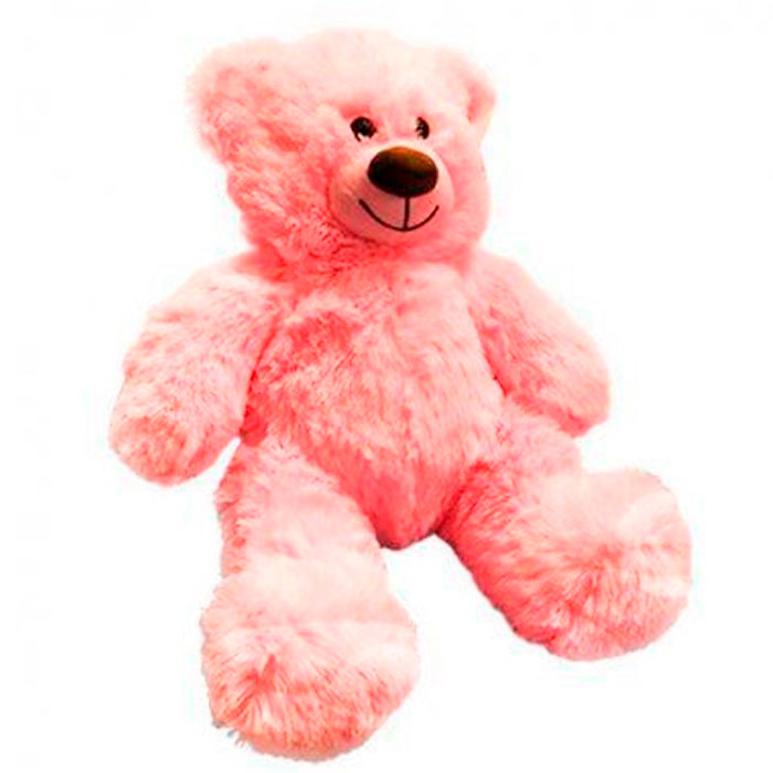 Медведь Мартин 65см  розовый с сердцем 402-с/38
