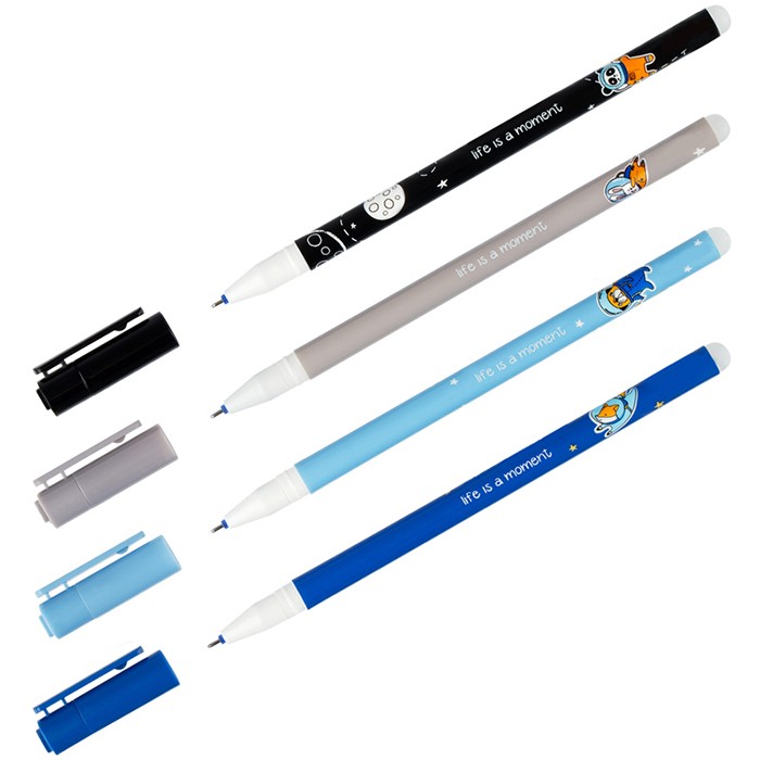 Ручка гелевая синий стираемая 0,5 мм. MESHU "Space Adventure" 314708