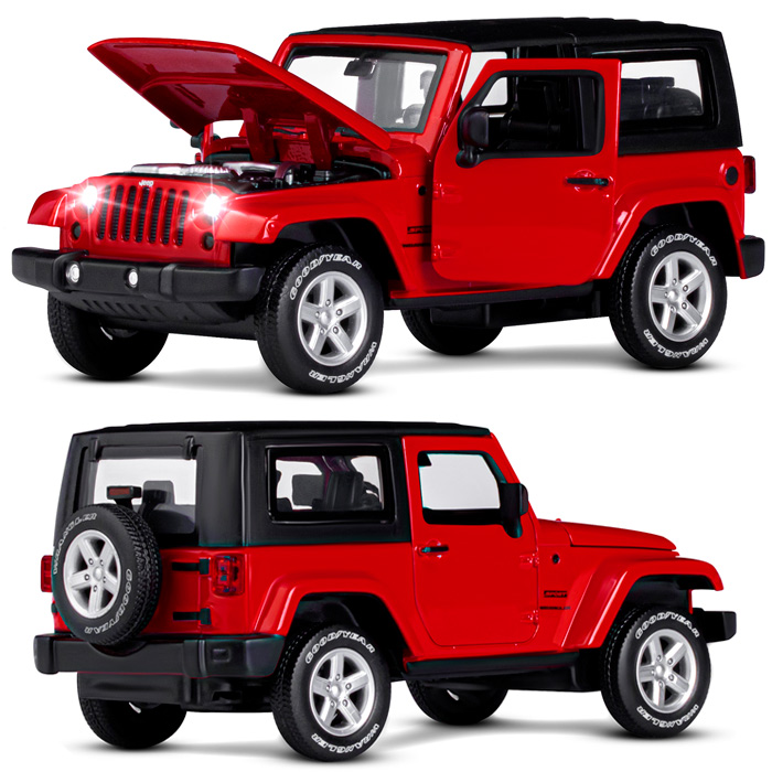 Модель 1:32 Jeep Wrangler, красный 1251518JB Автопанорама