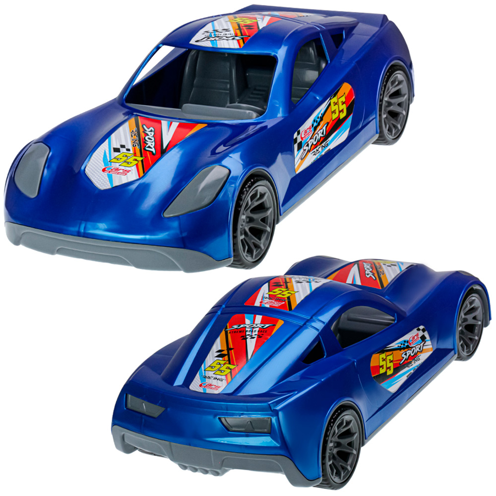Автомобиль Turbo "V-MAX" синий металлик 40 см И-5852