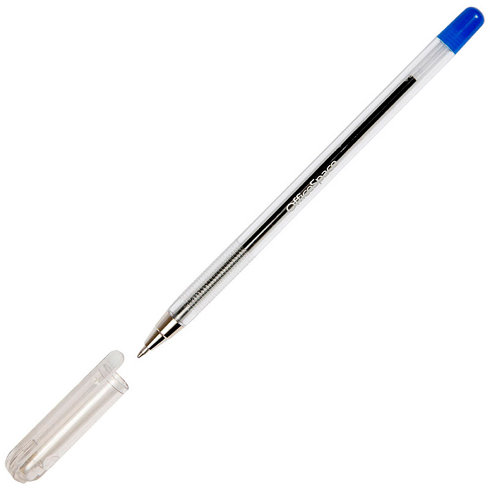 Ручка шарик синий OfficeSpace 1,0мм BP103BU_1286