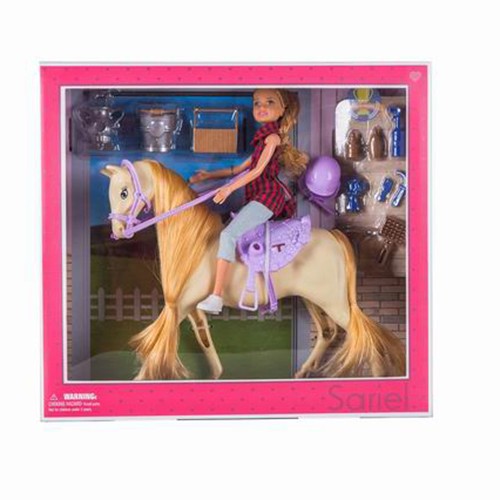 Кукла 7765-А Sariel на лошади с аксесс. в кор.