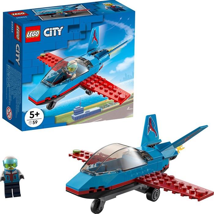 Конструктор LEGO 60323 Город Трюковый самолёт
