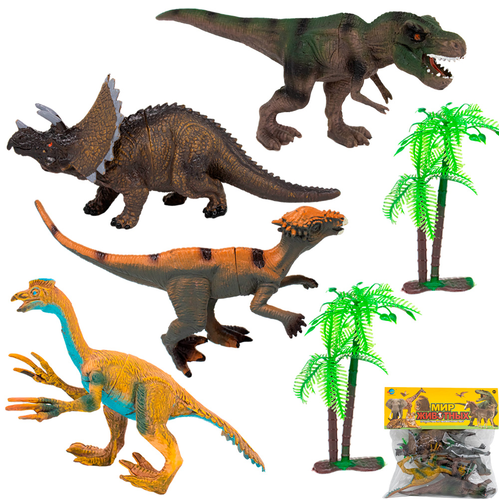 Набор животных 552-257 Динозавры в пак..