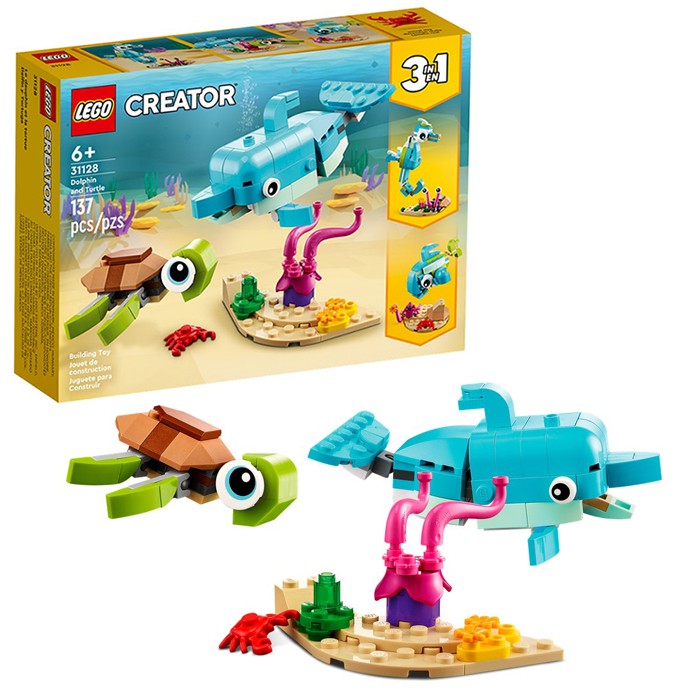 Констр-р LEGO 31128 Creator "Дельфин и черепаха"