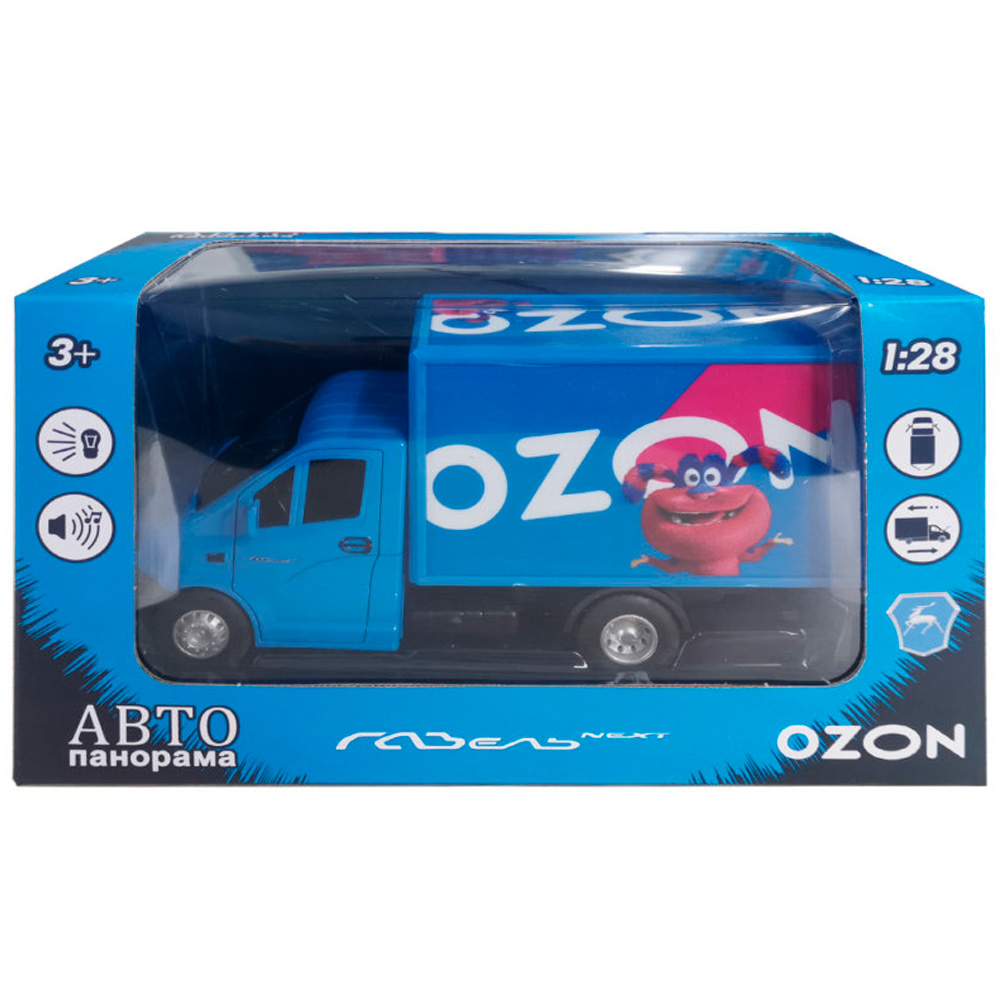 Модель 1:28 ГАЗель NEXT OZON OZY, синий JB0404722 Автопанорама