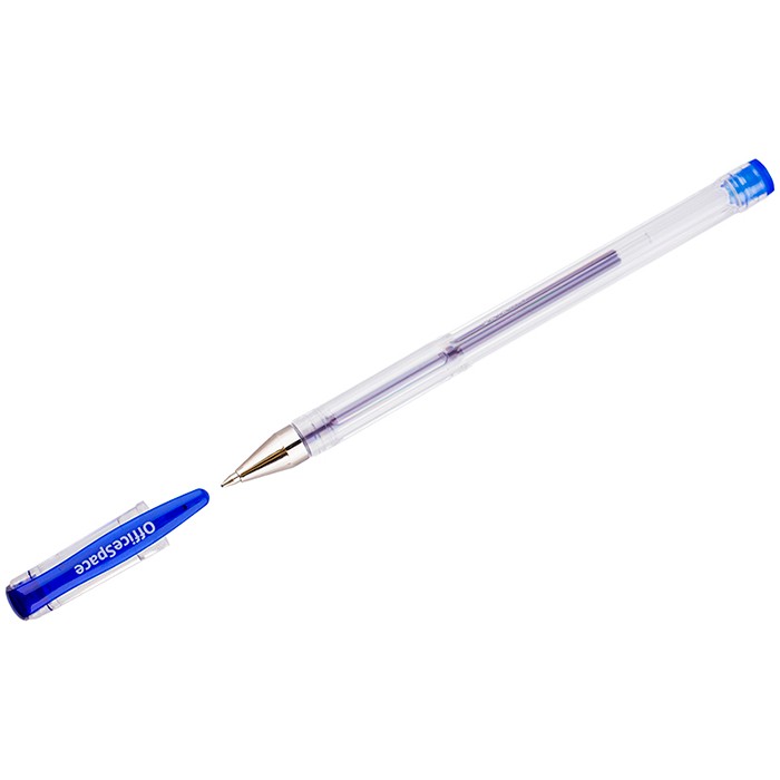 Ручка гелевая синяя OfficeSpace 0,5мм GPA100/BU_1714