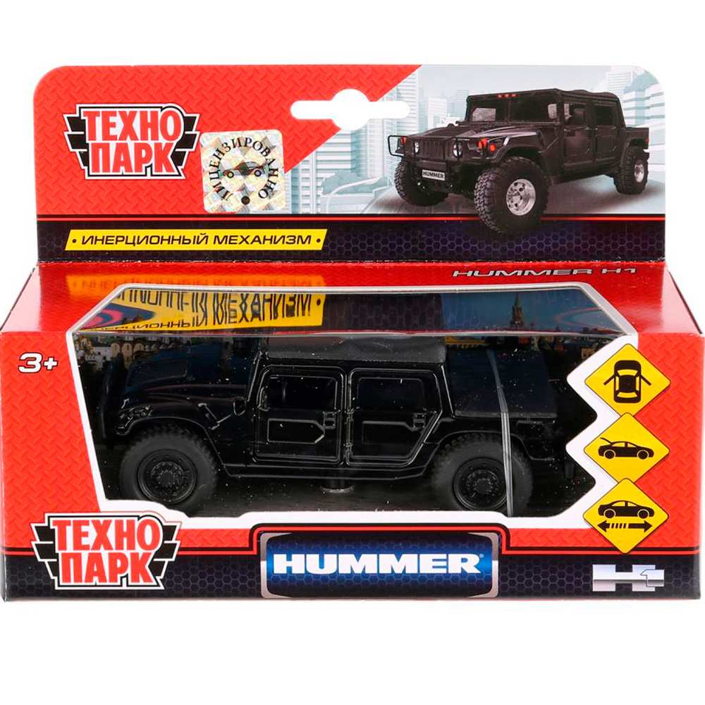 Модель SB-18-09-H1-N(B)-WB Hummer H1 пикап черный Технопарк  в коробке