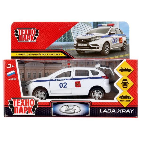 Модель XRAY-12POL-WH Lada xray полиция. Технопарк  в кор. 