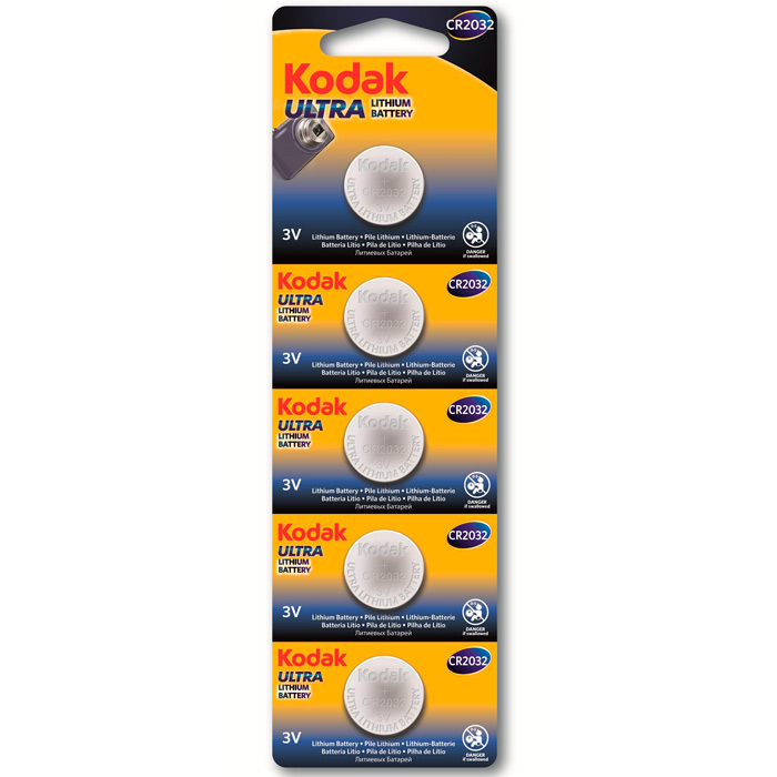 Батарейка литиевая CR 2032 Kodak 5xBL 3V (60/360) / цена за уп / 