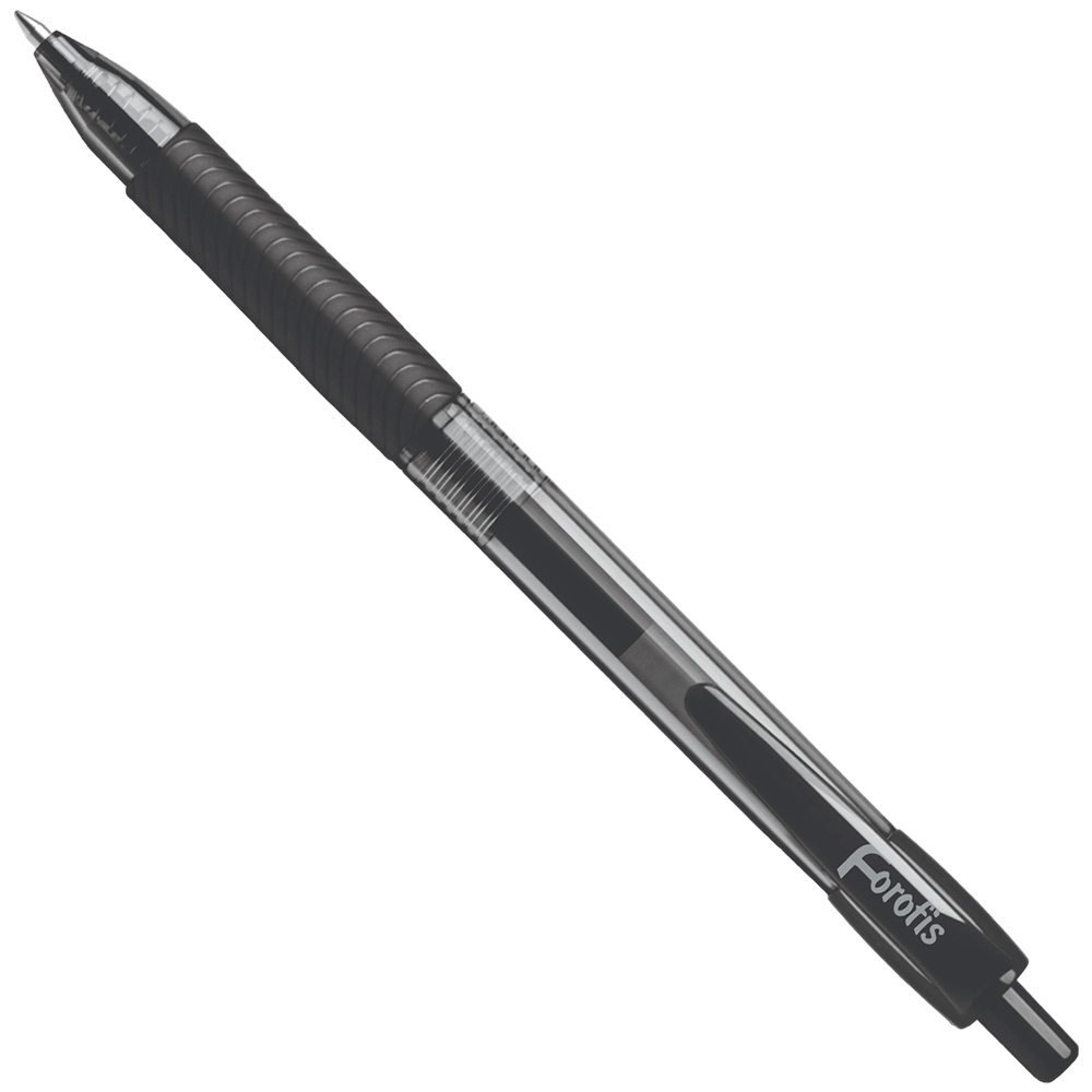 Ручка гелевая авт. черные черн. 0.7мм  "COMFORT GP" (стержень меняется) 91537