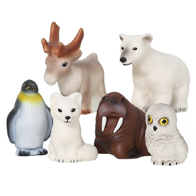Набор резиновых игрушек Животные Арктики и Антарктики В3467