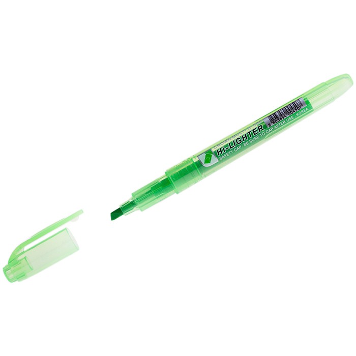 Текстовыделитель Crown "Multi Hi-Lighter" зеленый, 1-4мм H-500.