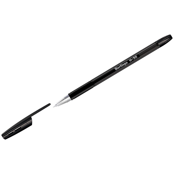 Ручка шарик черный 0,7мм H-30 KS2916 Berlingo