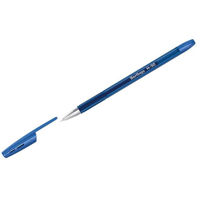 Ручка шарик синий 0,7мм H-30 KS2915 Berlingo
