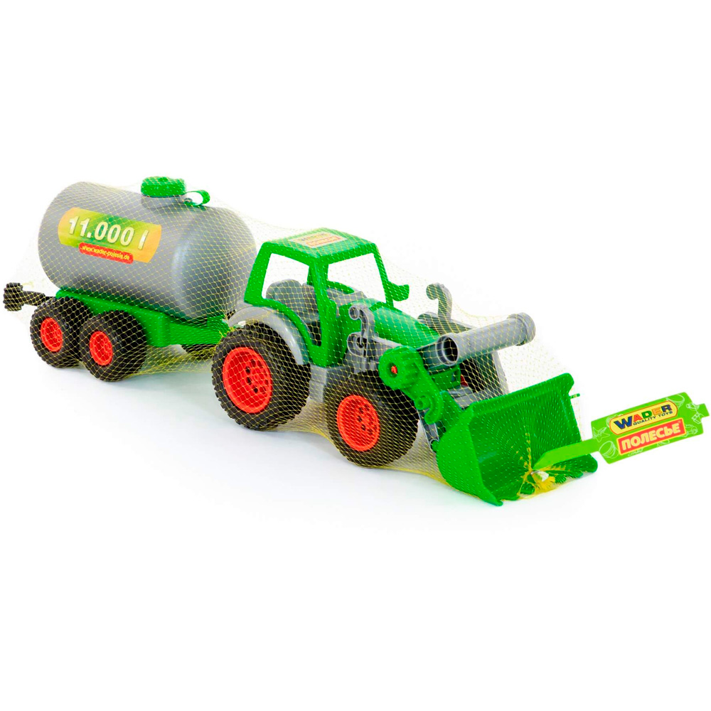 Трактор Фермер-техник,трактор-погрузчик с цистерной в сетке  8794 П-Е /6/.