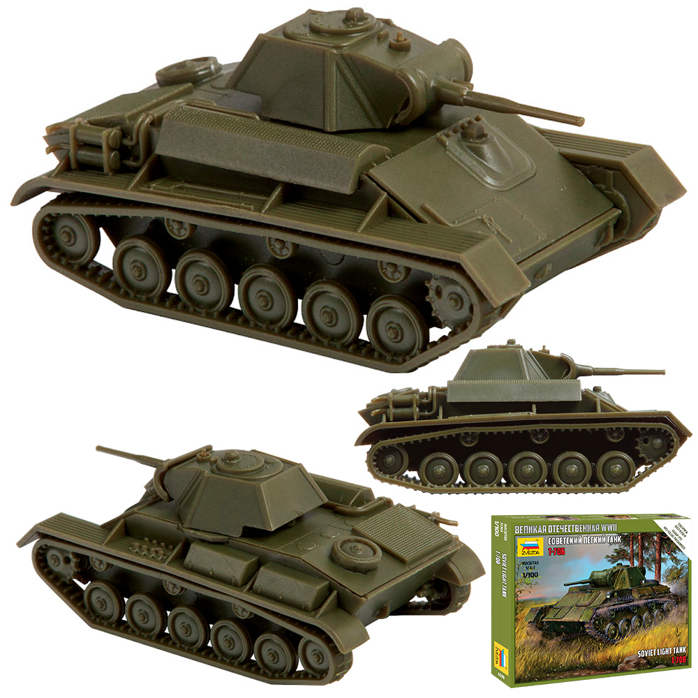 Сб. модель 6290 Советский легкий танк Т-70Б