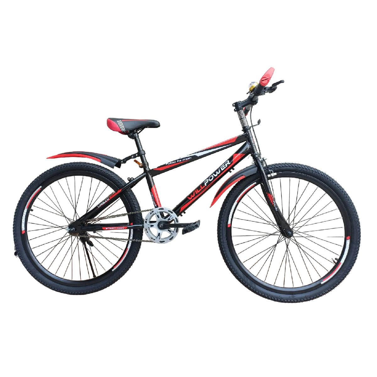 Велосипед 2-х 24" WILLPOWER красный FG230707003C-4-1 (только передний тормоз)