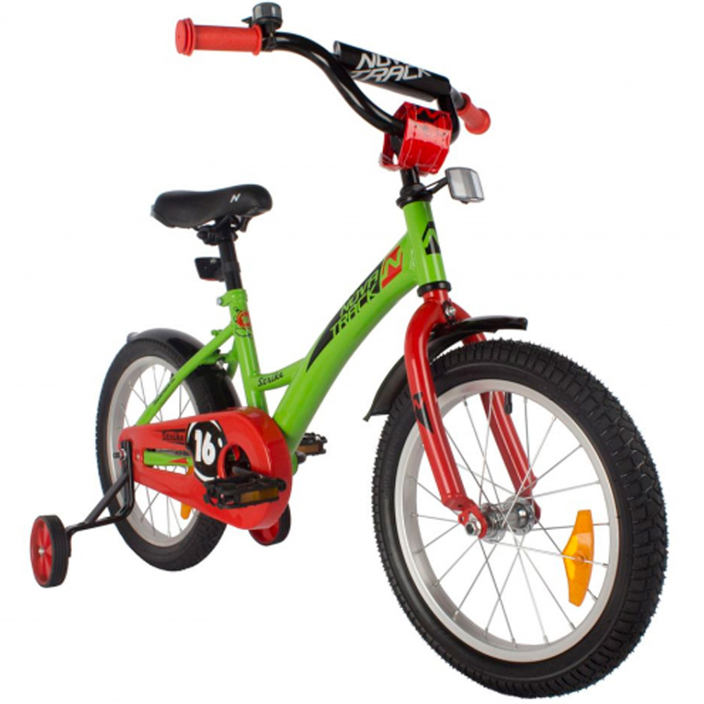 Велосипед двухколесный 16"  STRIKE зеленый