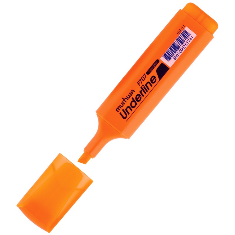 Текстовыделитель MunHwa "UnderLine" оранжевый, 1-5мм ULF-11.