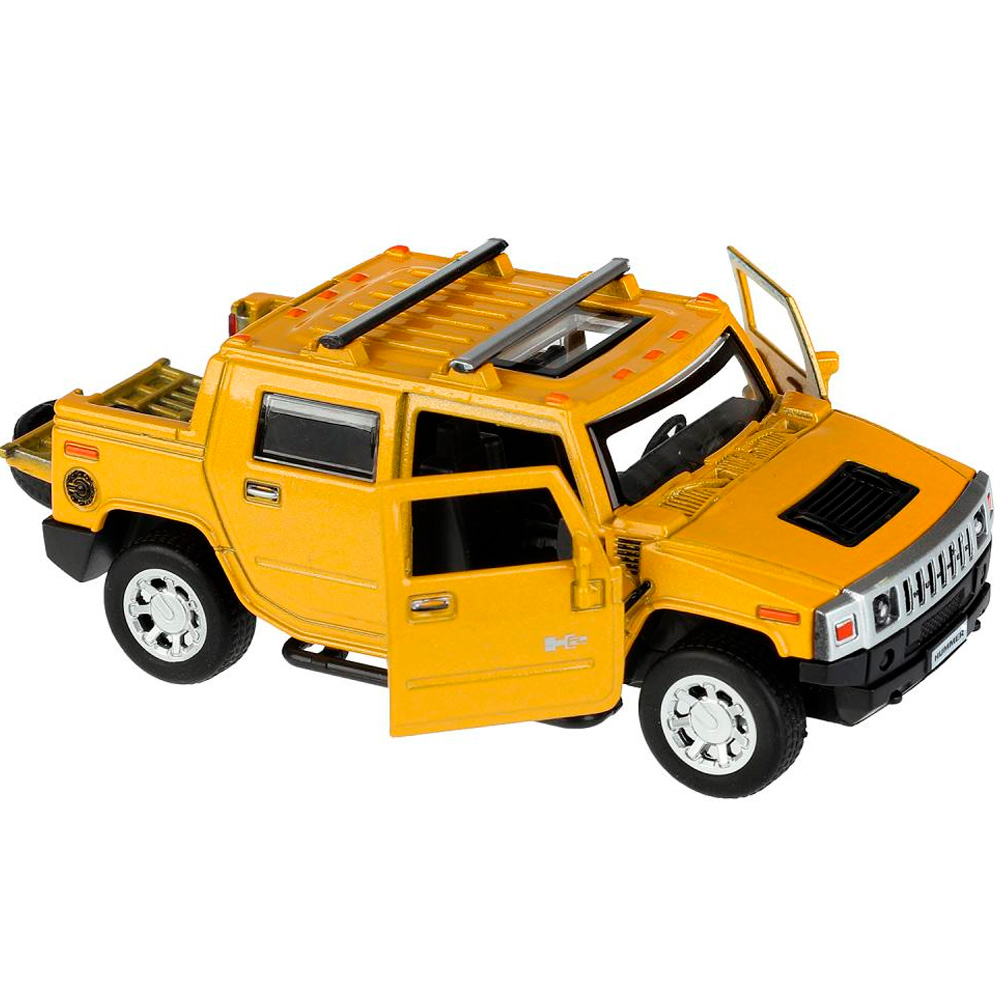 Модель HUM2PICKUP-12-YE HUMMER H2 PICKUP желтый Технопарк в коробке